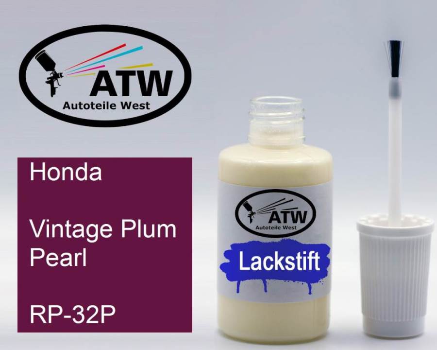 Honda, Vintage Plum Pearl, RP-32P: 20ml Lackstift, von ATW Autoteile West.